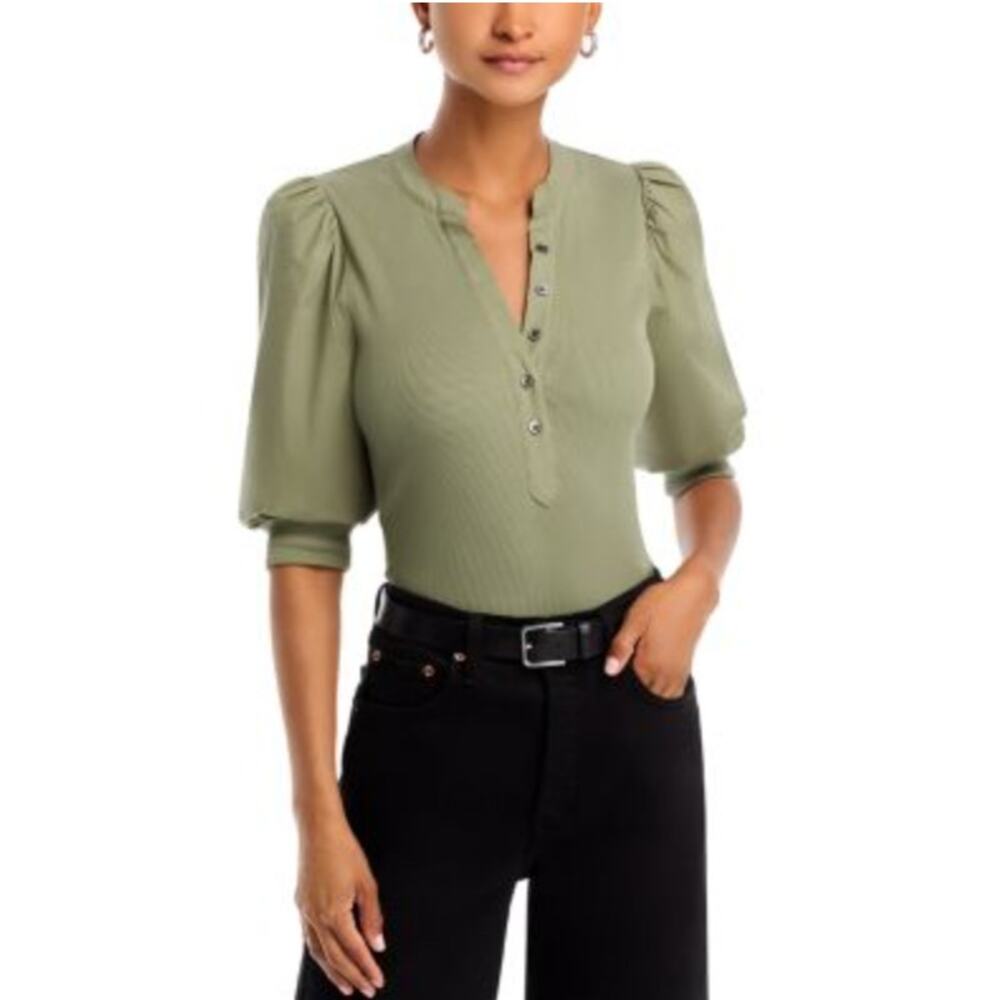 Veronica Beard Coralee Puff Sleeve Top size M medium